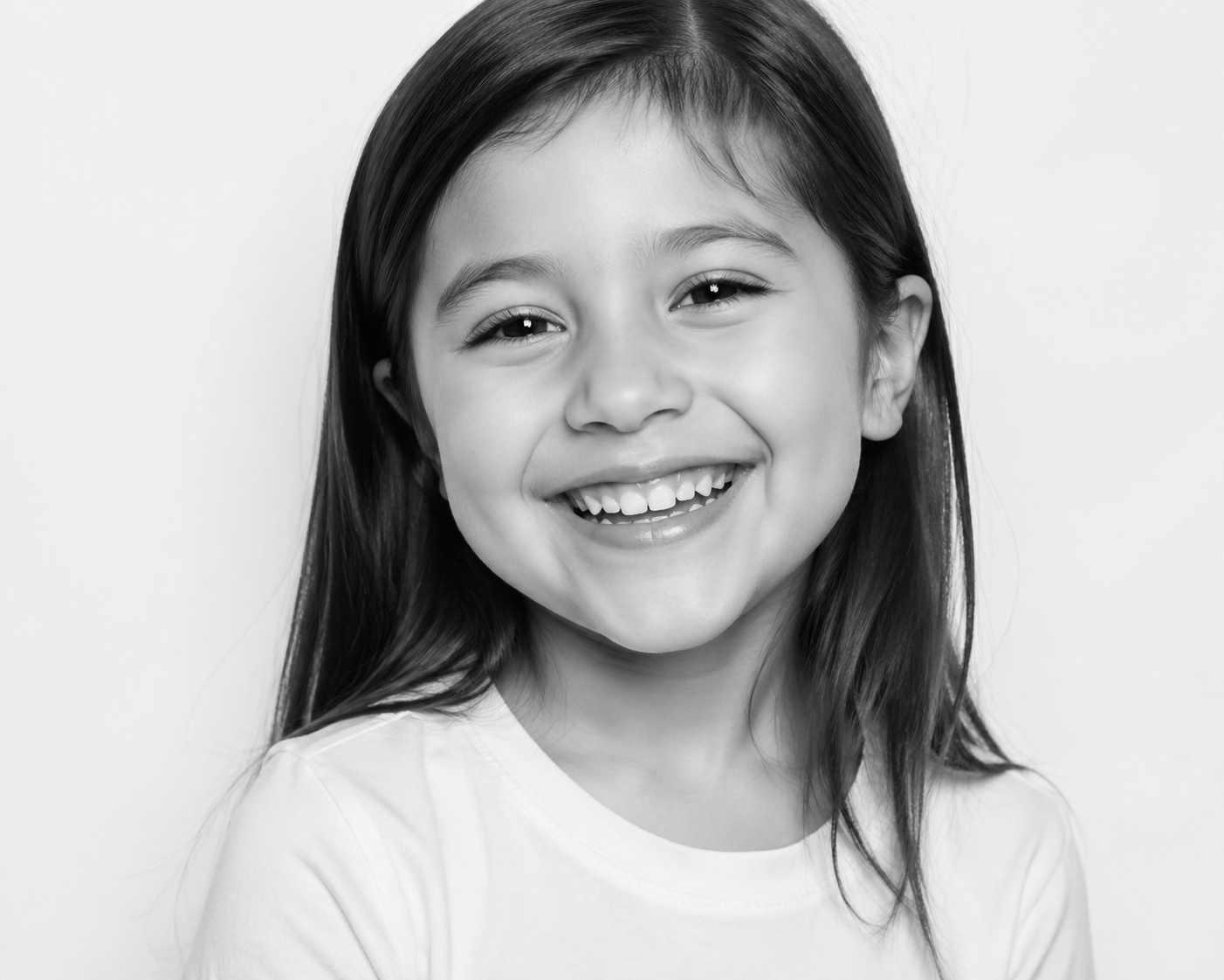 After — child with a big bright confident smile